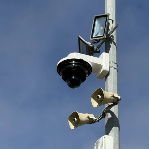 Installation caméra extérieure dôme 360° de vidéosurveillance à Marmande (47)